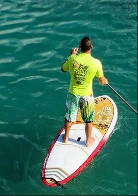 Recreational therapy participant taking part in adaptive outdoor activities
